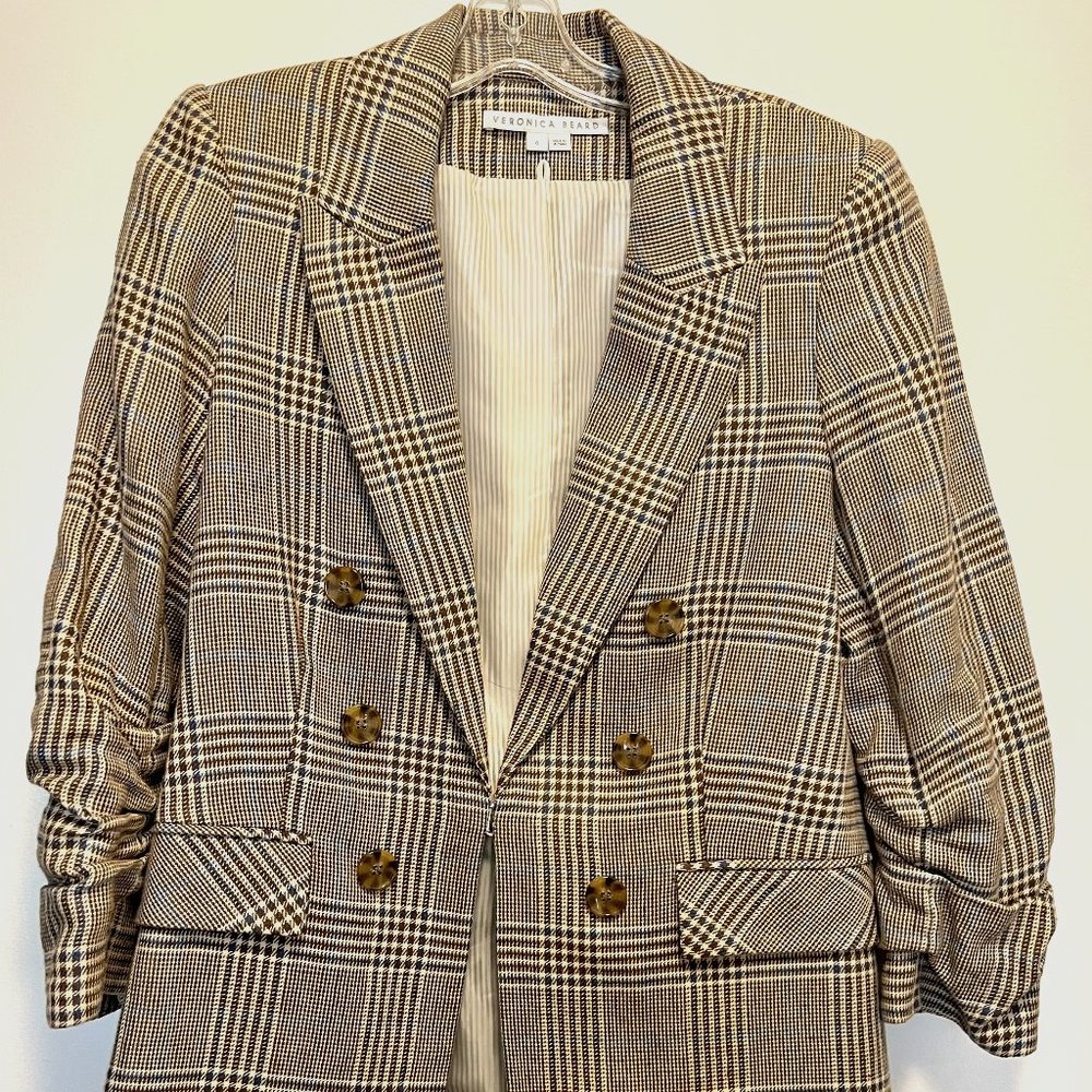 NWOT Veronica Beard Women's Plaid Dickey Jacket